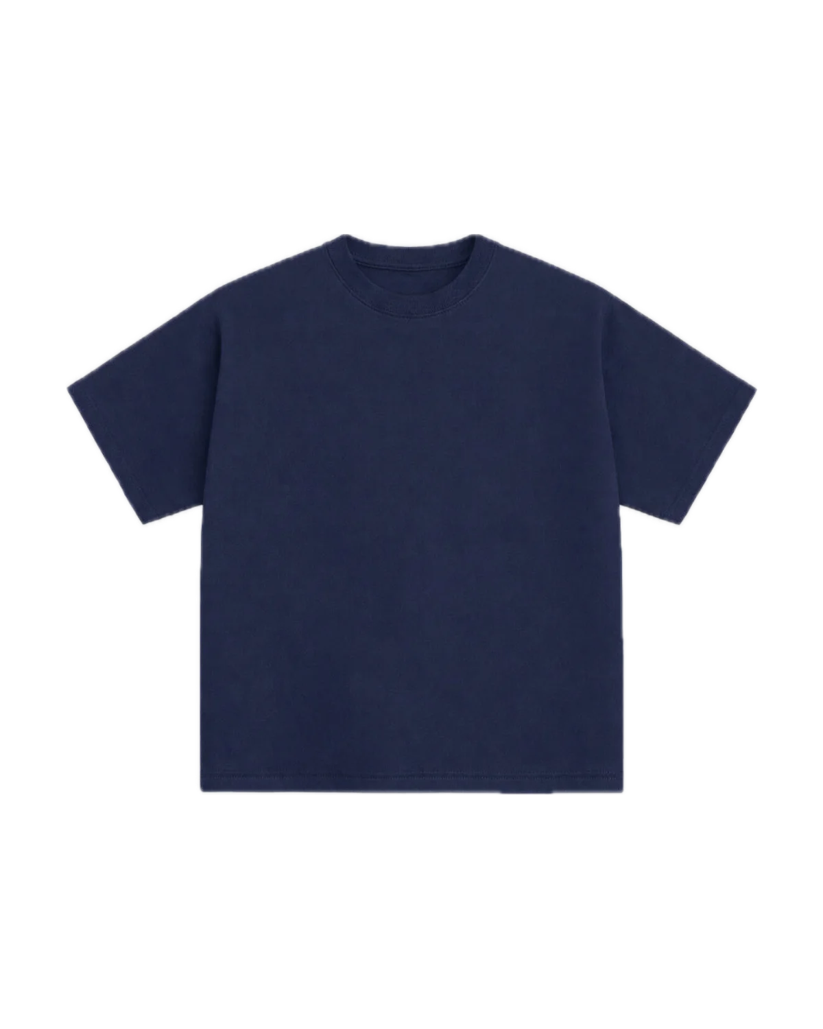 T-shirt boxy bleu nuit Bance Archives, vue de face