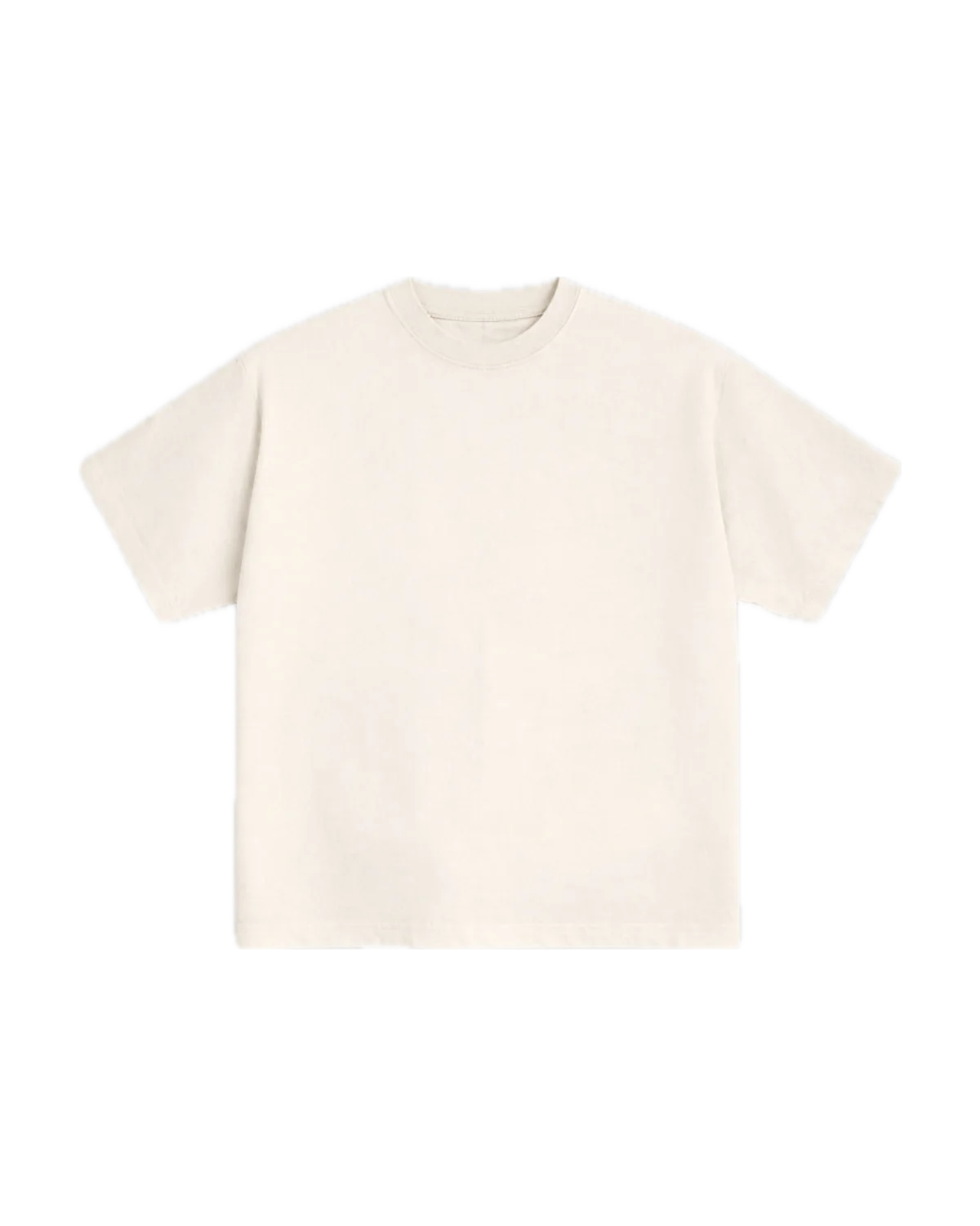T-shirt boxy crème Bance Archives, vue de face